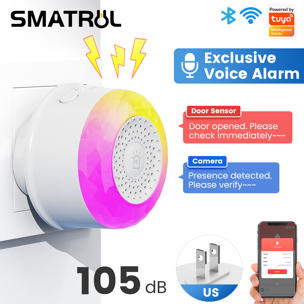 Travel Accessories Uk - Sensor Alarm Suara dan Cahaya WiFi