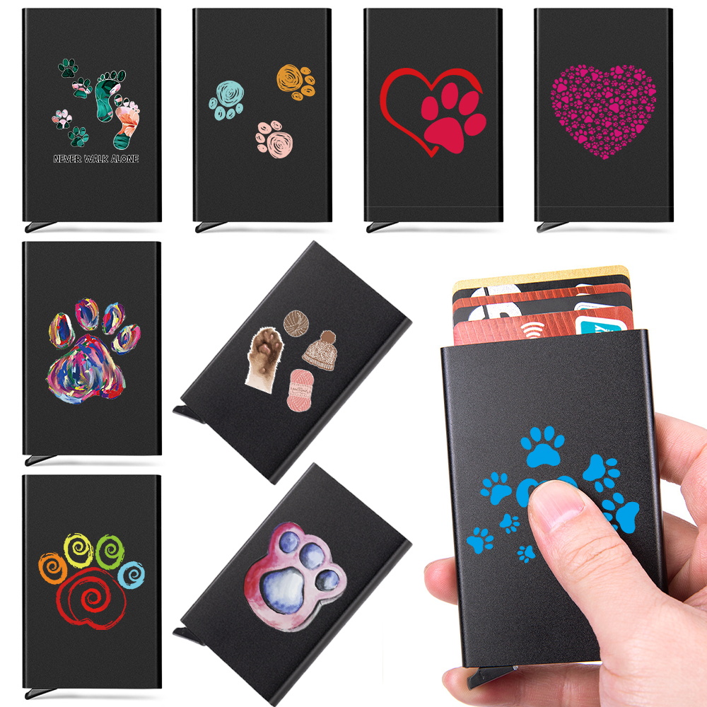 Travel Wallet Slim - Dompet Kartu Aluminium Anti RFID Pemblokir