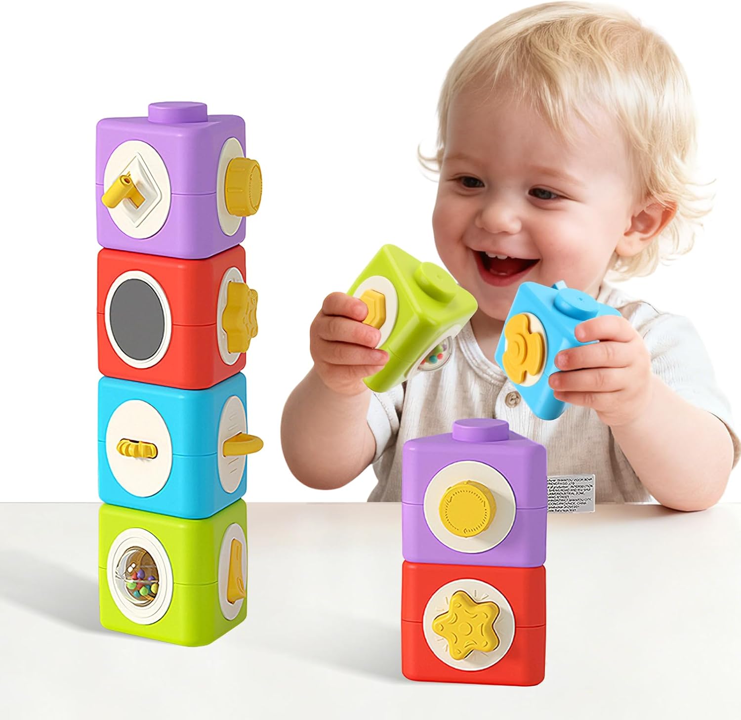 Travel Accessories Toddler - Kubus Aktivitas Montessori Busy Board 12-in-1