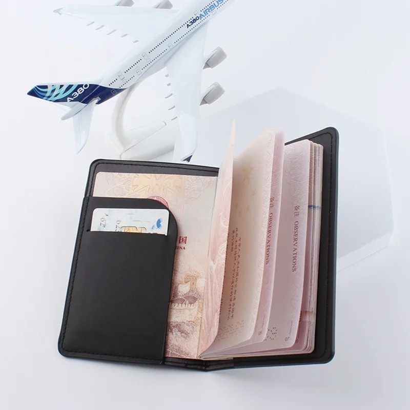 Tas penyimpan paspor kulit PU, - Travel Wallet Slim ulasan dan harga
