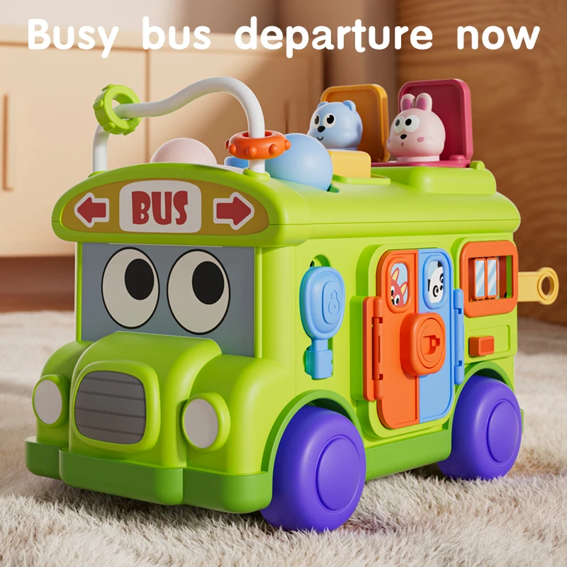 Mainan Bus Sibuk Edukasi Monte - Travel Accessories Toddler ulasan dan harga