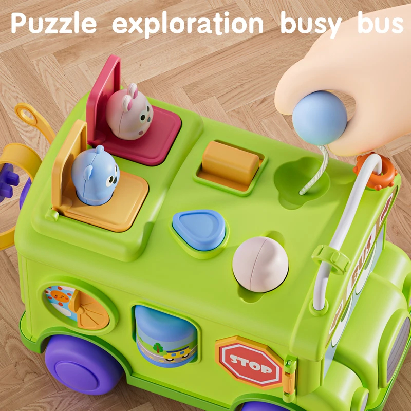 Mainan Bus Sibuk Edukasi Monte - Travel Accessories Toddler ulasan dan harga