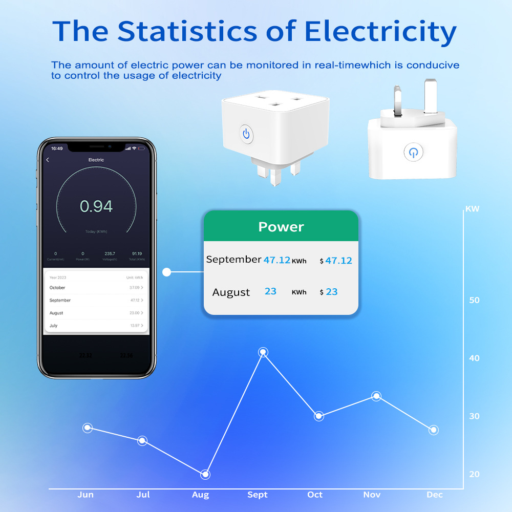 Tuya Smart Socket 16A/20A WiFi - Travel Accessories Uk ulasan dan harga