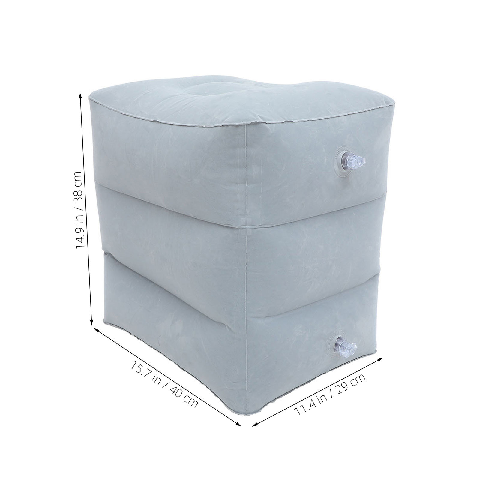 1Set Bantal Sandaran Kaki Tiup - Travel Accessories Pillow ulasan dan harga