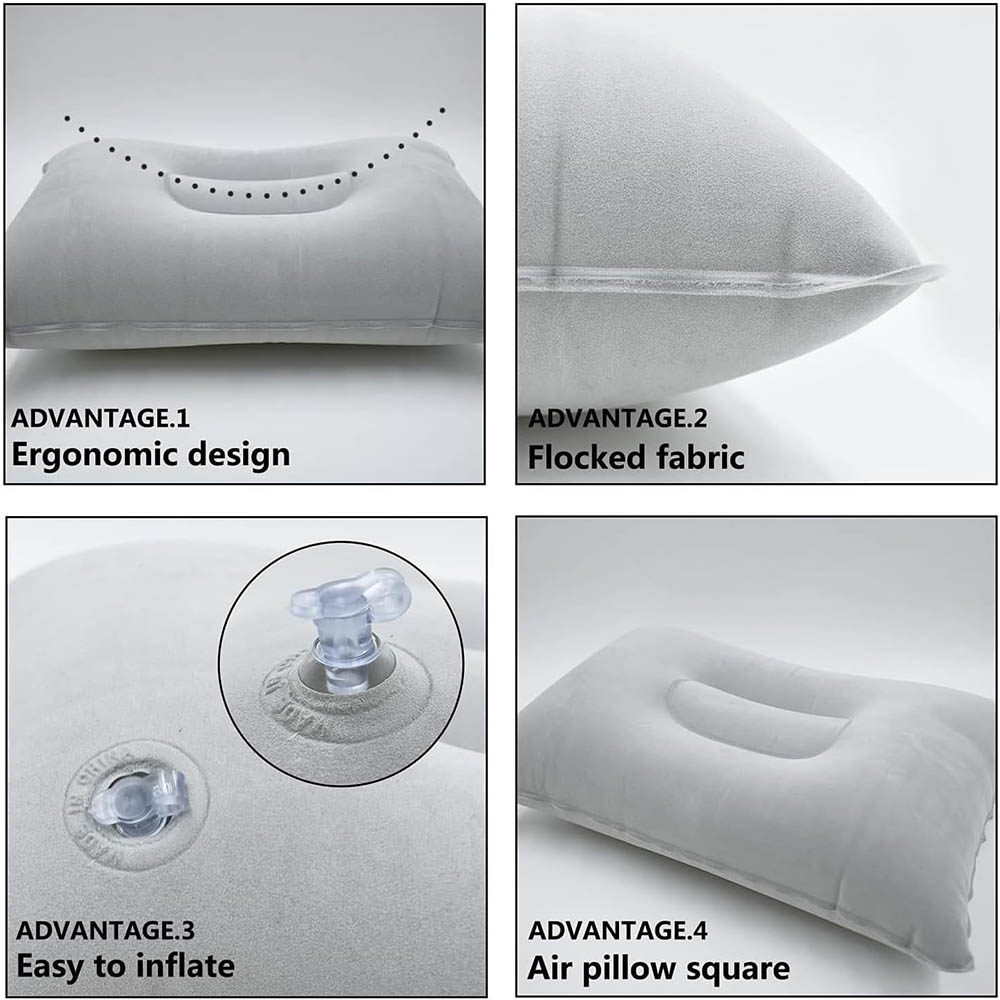 Bantal tiup perjalanan portabe - Travel Accessories Pillow ulasan dan harga