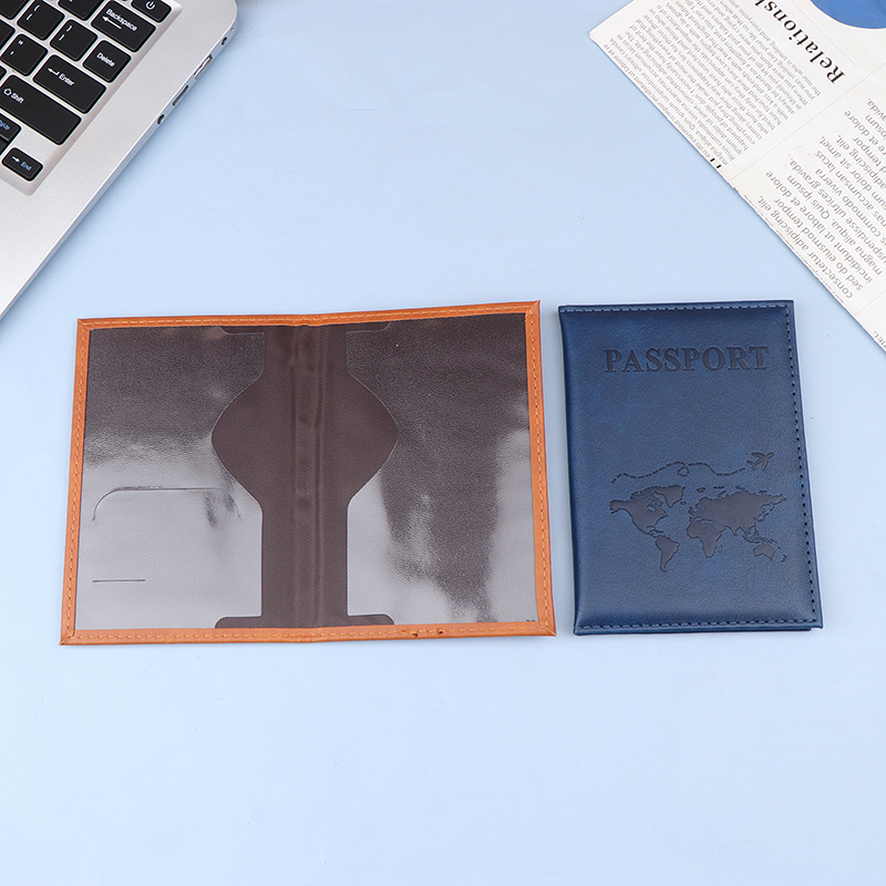 Sampul Paspor Kulit PU Uniseks - Travel Wallet Slim ulasan dan harga
