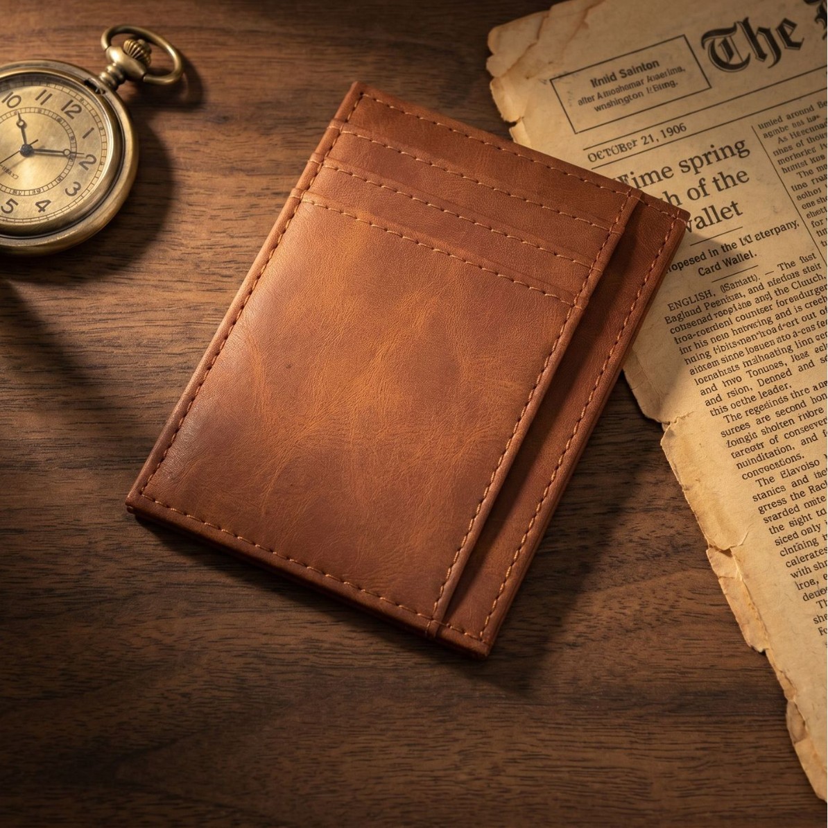 Dompet Kartu Kulit PU Ultra Ti - Travel Wallet Slim ulasan dan harga