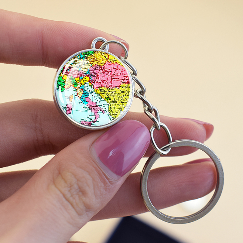 Gantungan Kunci Peta Negara-ne - Travel Accessories Italy ulasan dan harga