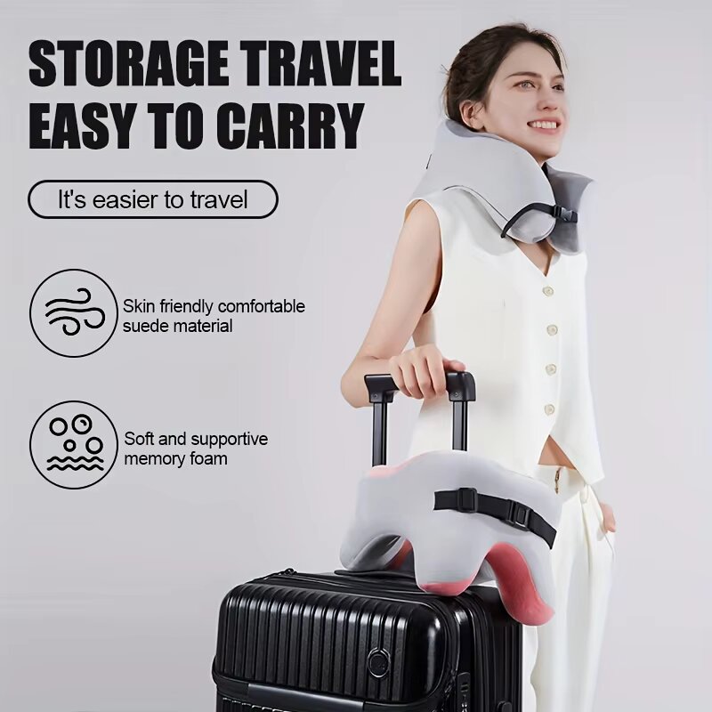 Bantal Leher Bentuk U dari Bus - Travel Accessories Pillow ulasan dan harga
