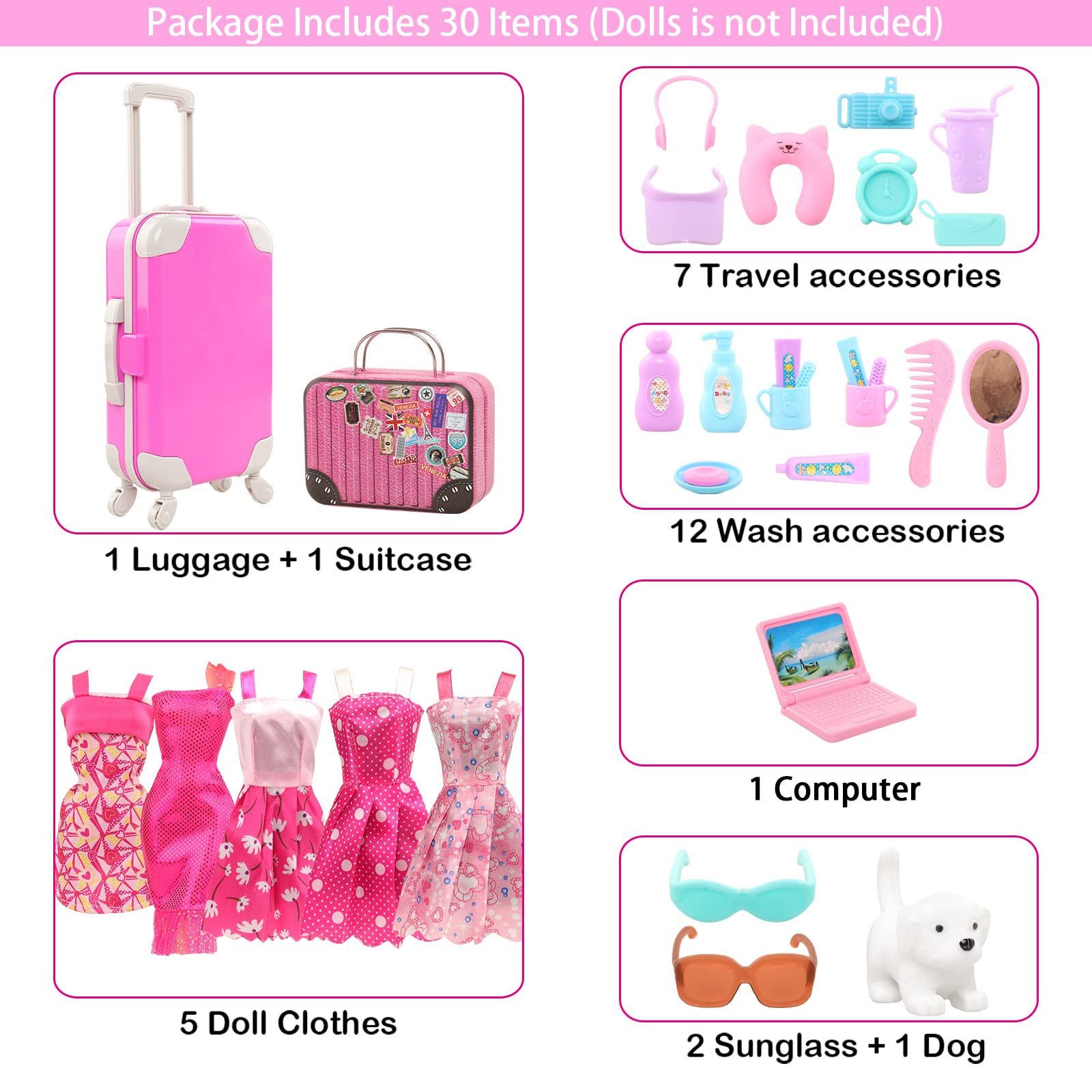 BARWA 30 buah 11.5 lnci furnit - Travel Accessories With Kids ulasan dan harga
