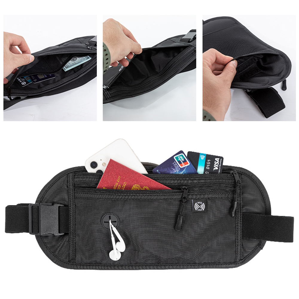 1 Buah Kantong Leher Tempat Pa - Travel Wallet Slim ulasan dan harga