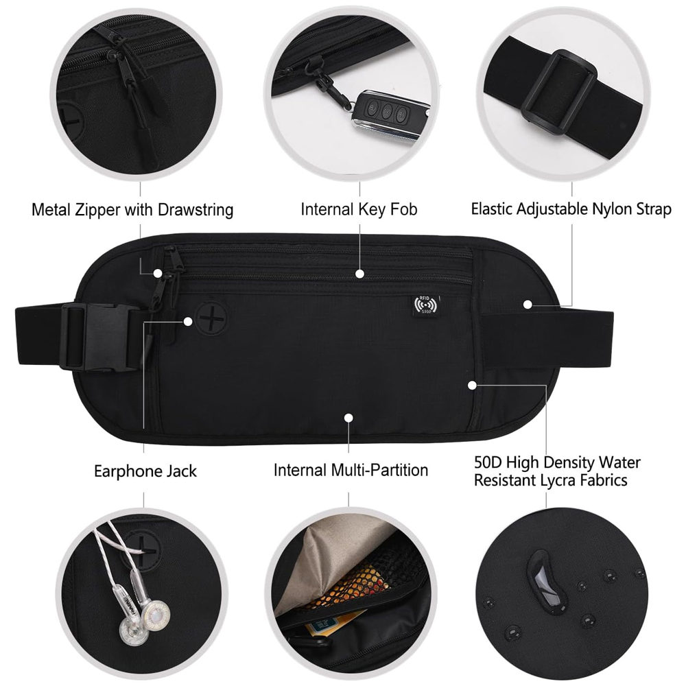 1 Buah Kantong Leher Tempat Pa - Travel Wallet Slim ulasan dan harga
