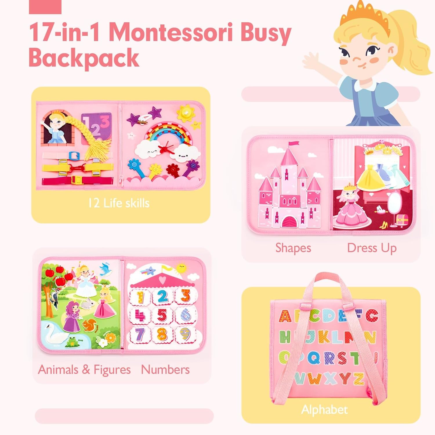 Mainan papan sibuk balita main - Travel Accessories Toddler ulasan dan harga