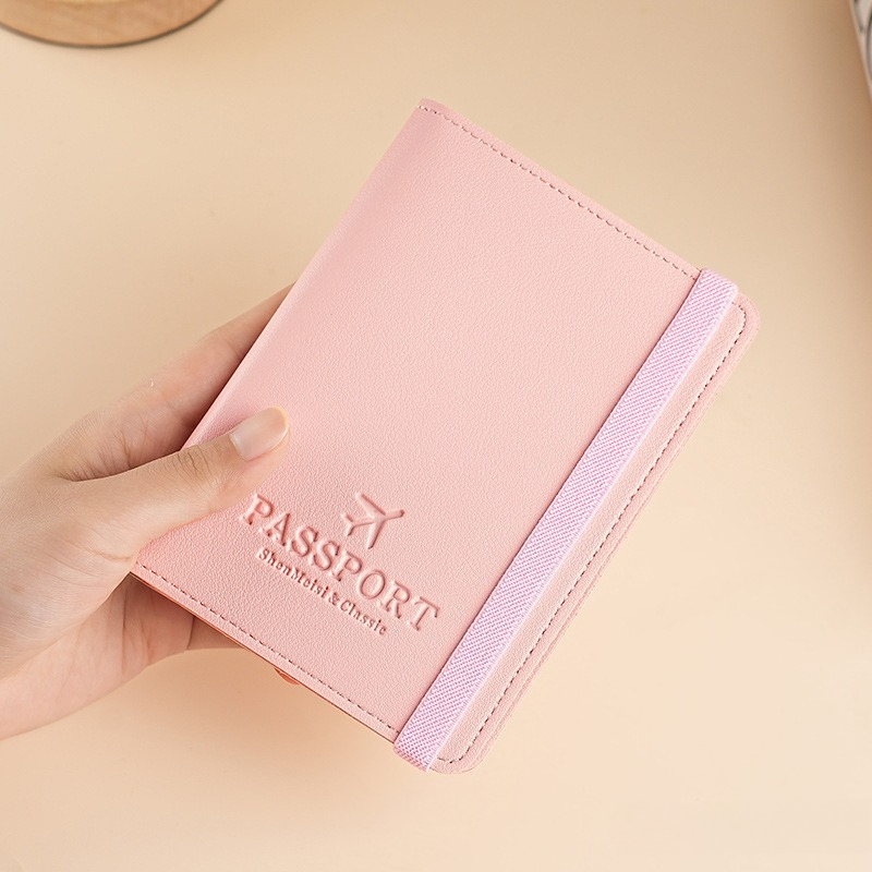 Sampul Paspor Kulit PU, Tempat - Travel Wallet Slim ulasan dan harga