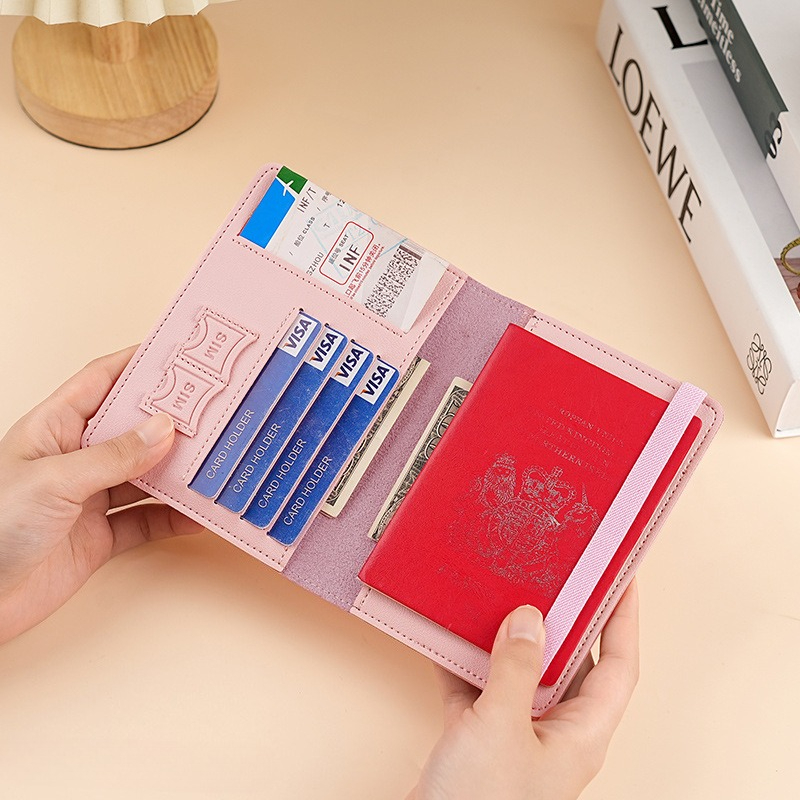 Sampul Paspor Kulit PU, Tempat - Travel Wallet Slim ulasan dan harga