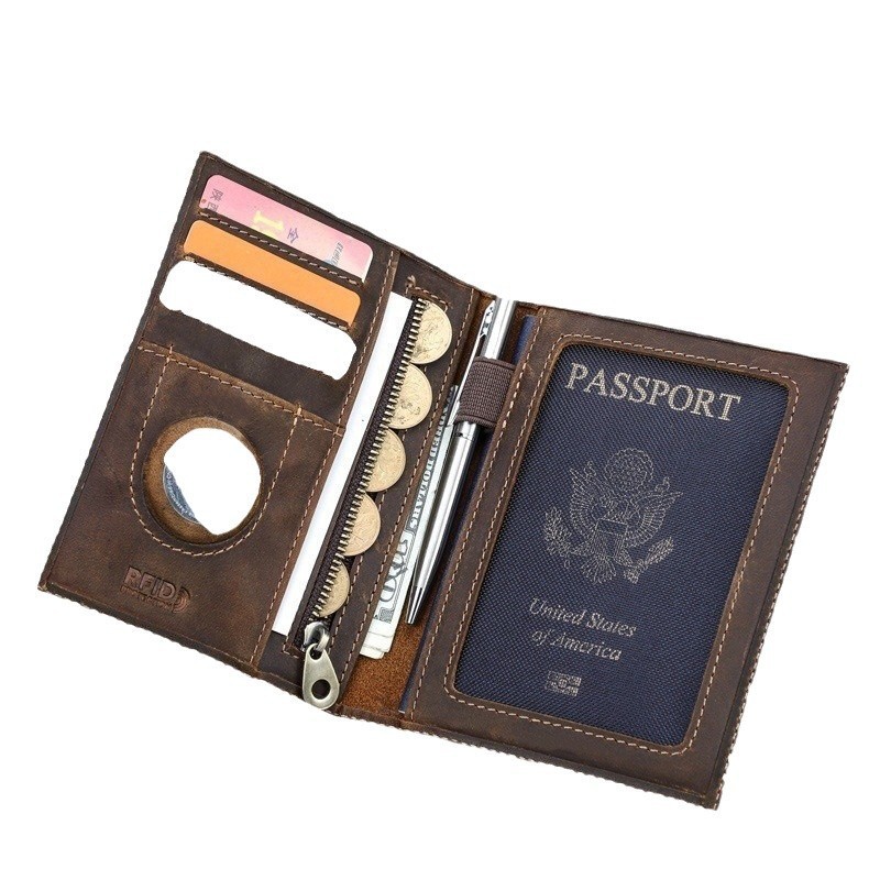 Dompet kulit asli, dompet kuli - Travel Wallet Slim ulasan dan harga