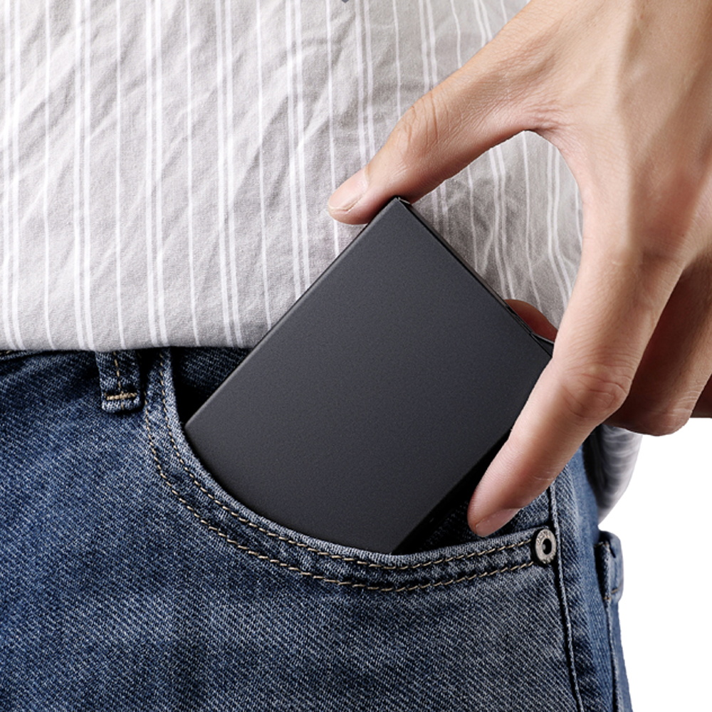 Dompet Kartu Aluminium Anti RF - Travel Wallet Slim ulasan dan harga